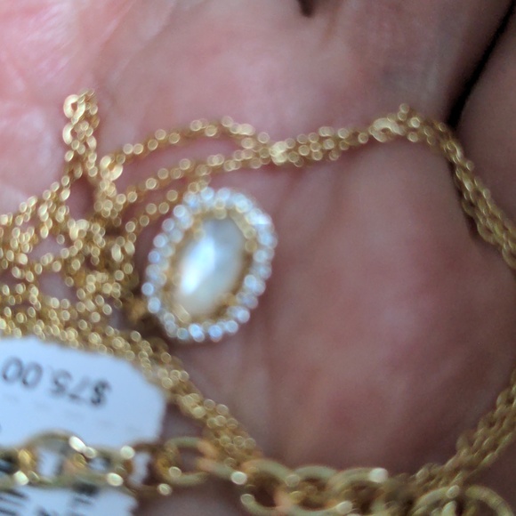 Set Of 11 NWT Kendra Scott MOP Gold Pendant Necklaces  15"+2 1/2, Macy's - Picture 6 of 8